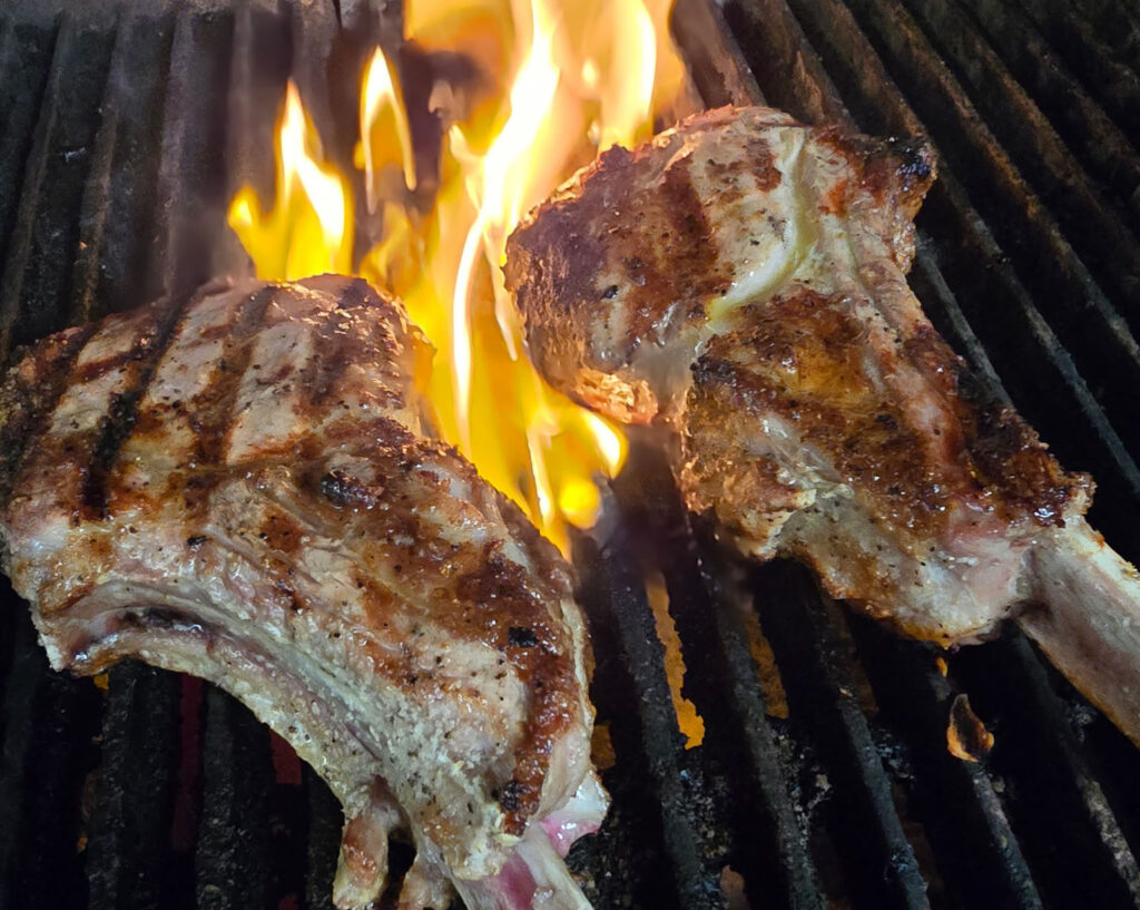 Pork Chop from Over The Waterfront Restaurant